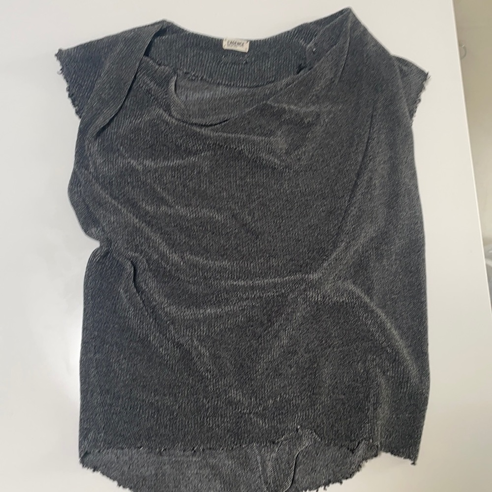 L’Agence grey knit tank